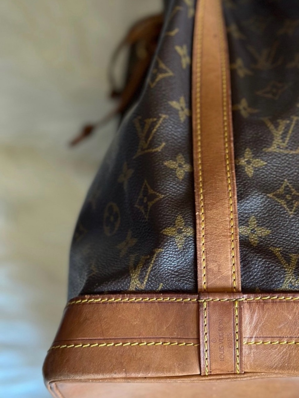 Louis Vuitton Monogram Drawstring Bucket Bag - Brown/Gold - Picture 4 of 8